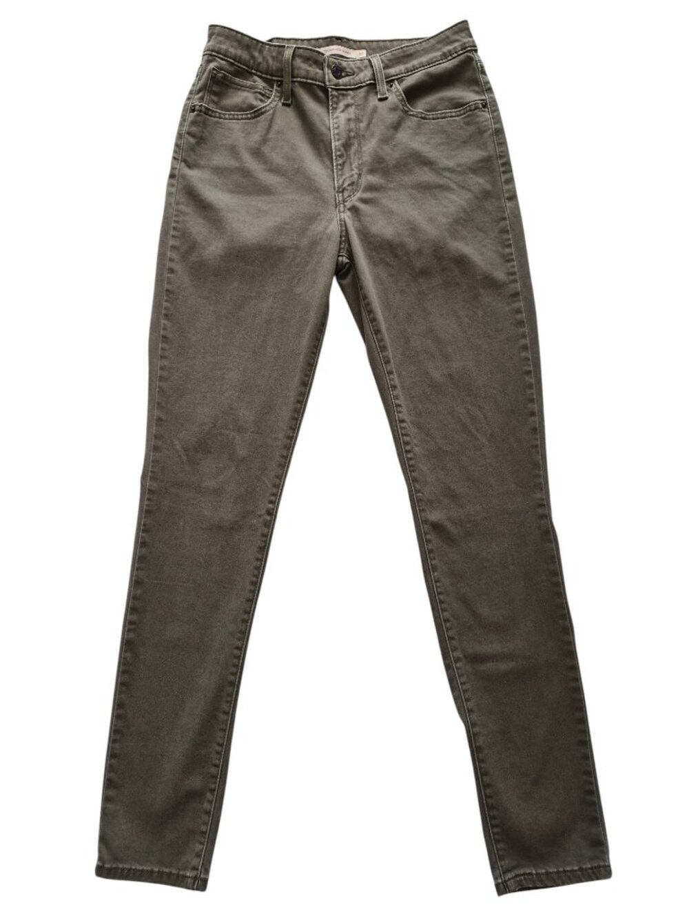 Levi's 721 High Rise Skinny Olive Military Green Very Soft Size 30